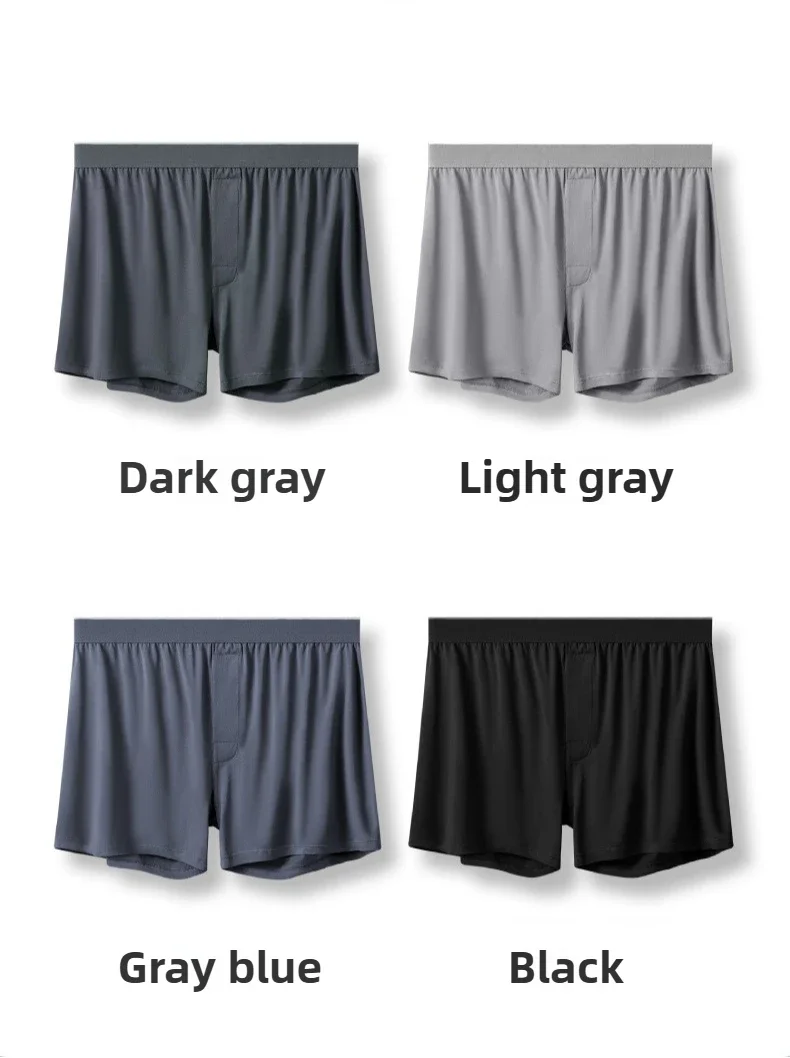 4Pack Modal Mens Aro Pants Mid-Waist Mens Underpants Loose Pajama Pants Breathable Boxers for Men