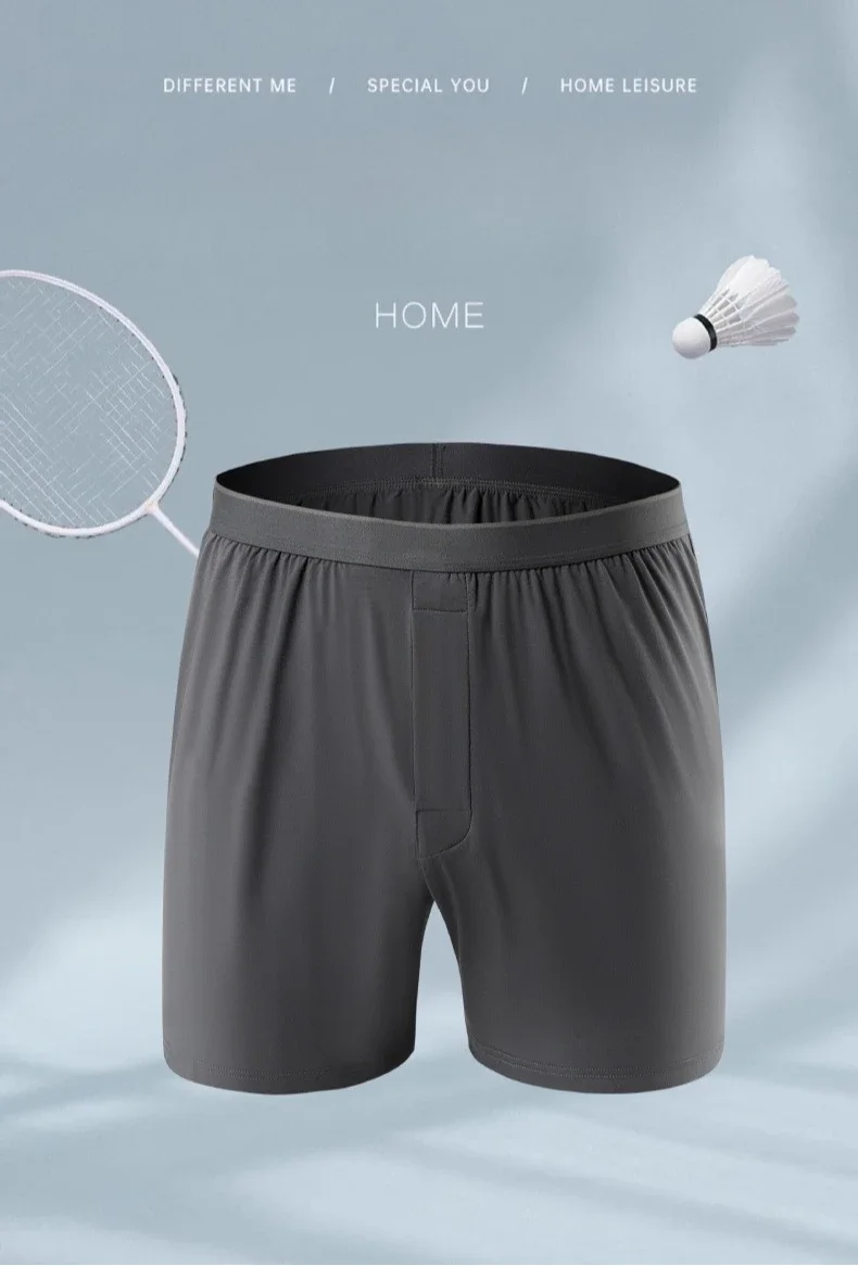 4Pack Modal Mens Aro Pants Mid-Waist Mens Underpants Loose Pajama Pants Breathable Boxers for Men