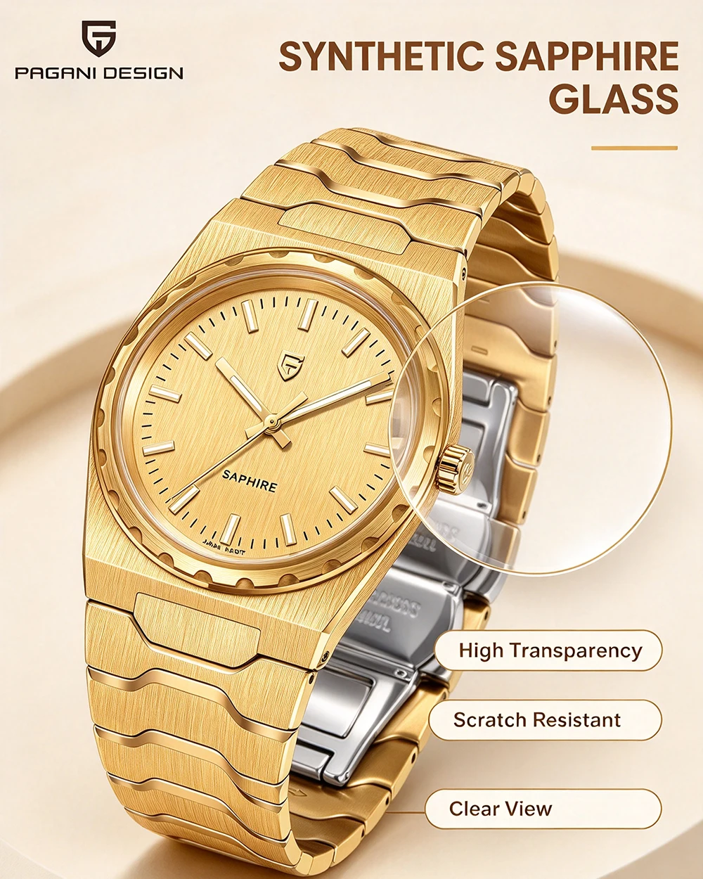 PAGANI DESIGN 2026 New VJ21 37MM Men Fashion Quartz Watch Sapphire Waterproof 10Bar Thin 7MM Luminous C3 Upgrade V2 Reloj Hombre
