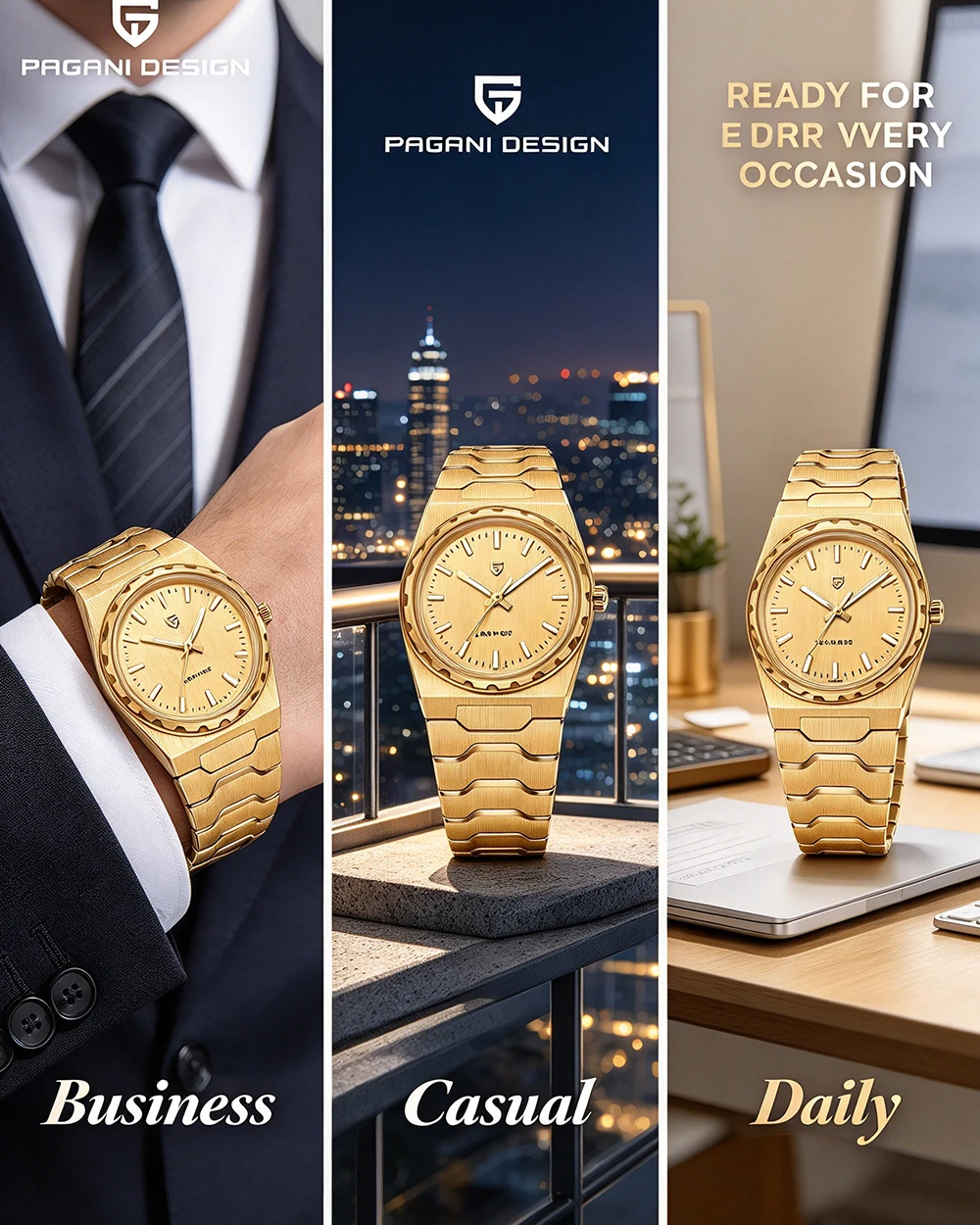 PAGANI DESIGN 2026 New VJ21 37MM Men Fashion Quartz Watch Sapphire Waterproof 10Bar Thin 7MM Luminous C3 Upgrade V2 Reloj Hombre