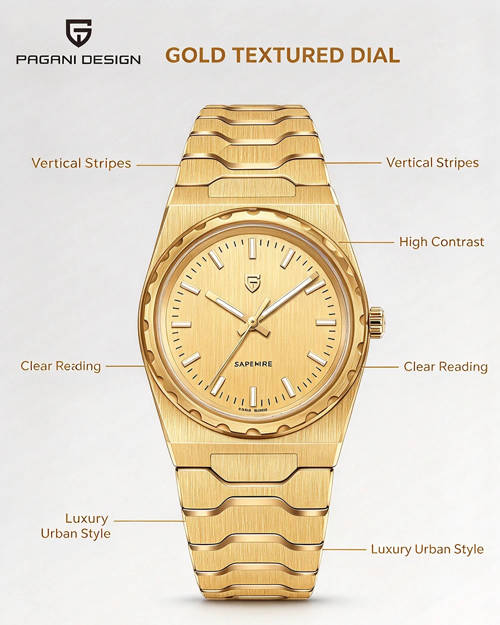 PAGANI DESIGN 2026 New VJ21 37MM Men Fashion Quartz Watch Sapphire Waterproof 10Bar Thin 7MM Luminous C3 Upgrade V2 Reloj Hombre
