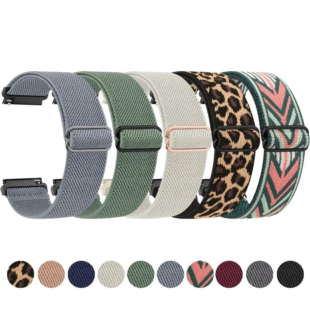 20mm Nylon Band For Garmin Vivoactive 5 3 T Music/Venu 2 Plus SQ 2/Forerunner 645 245 158 55/Vivomove Trend LUXE SPORT Bracelet