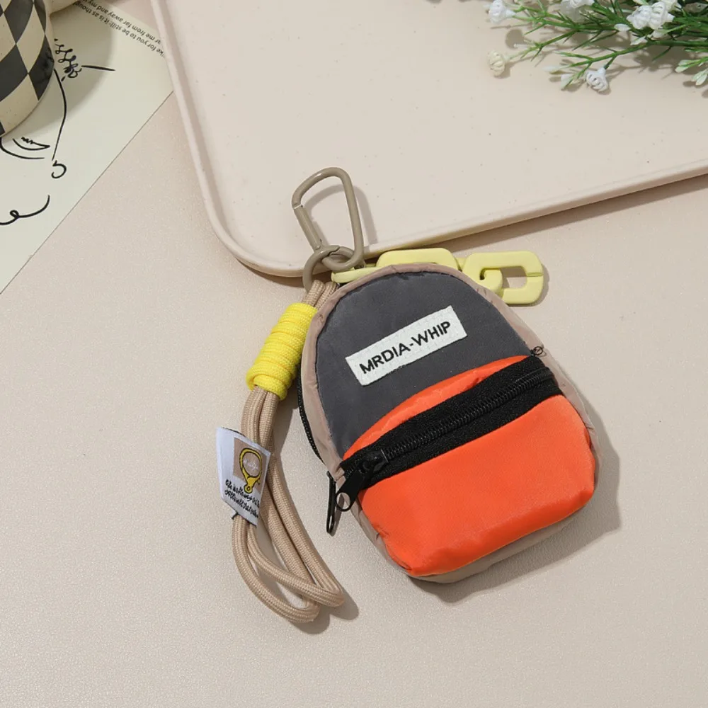 Kawaii Zipper Coin Purse Macaron Color Mini Earphone Bag Portable Key Chain Storage Bag Mini Purse Bag Pendant