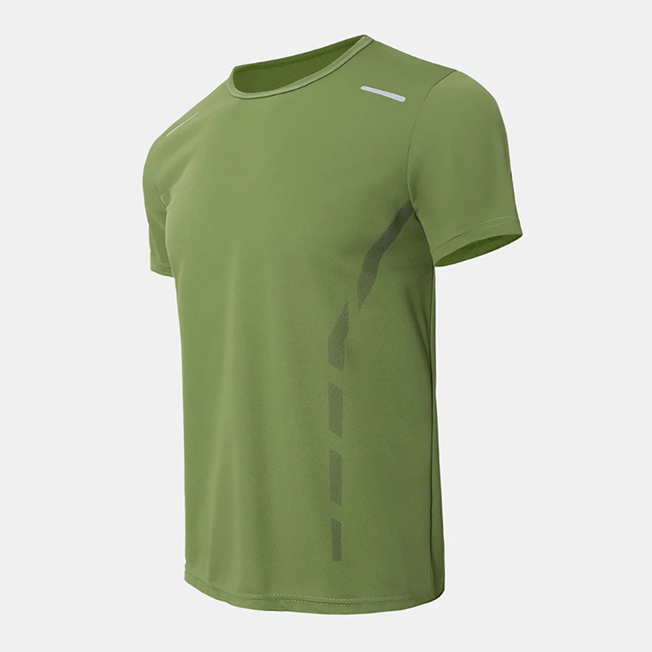 1/4 Pcs Men's Summer Fashion Printing Quick-drying Short-sleeved Youth Leisure Sports Fitness Breathable Top Middle-aged Loose T