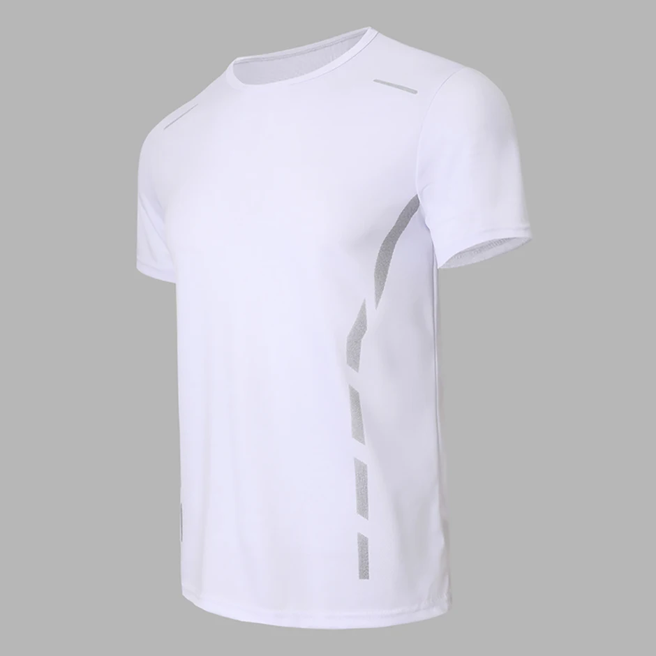 1/4 Pcs Men's Summer Fashion Printing Quick-drying Short-sleeved Youth Leisure Sports Fitness Breathable Top Middle-aged Loose T