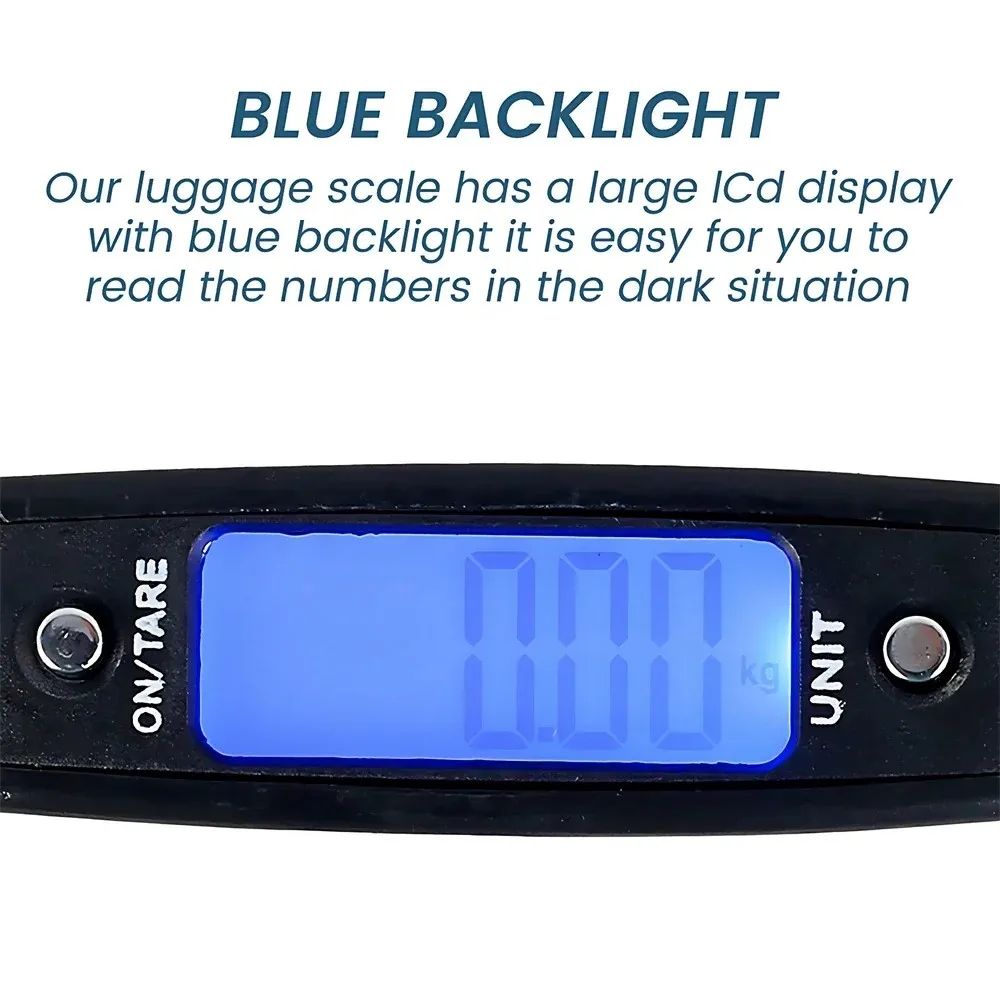 Portable Scale Digital LCD Display 110lb/50kg Electronic Luggage Hanging Hook Suitcase Travel Baggage Bag Weight Balance Tools