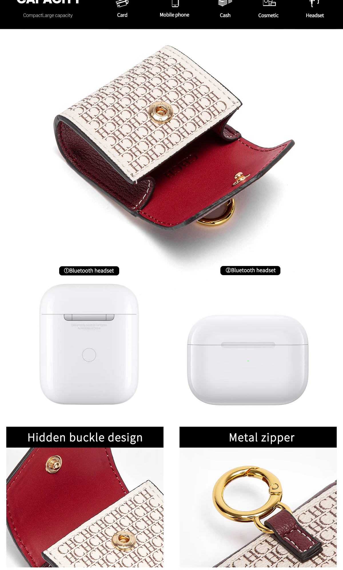 CHCH Key Bag 2025 New Mini Wallet Earphone Bag