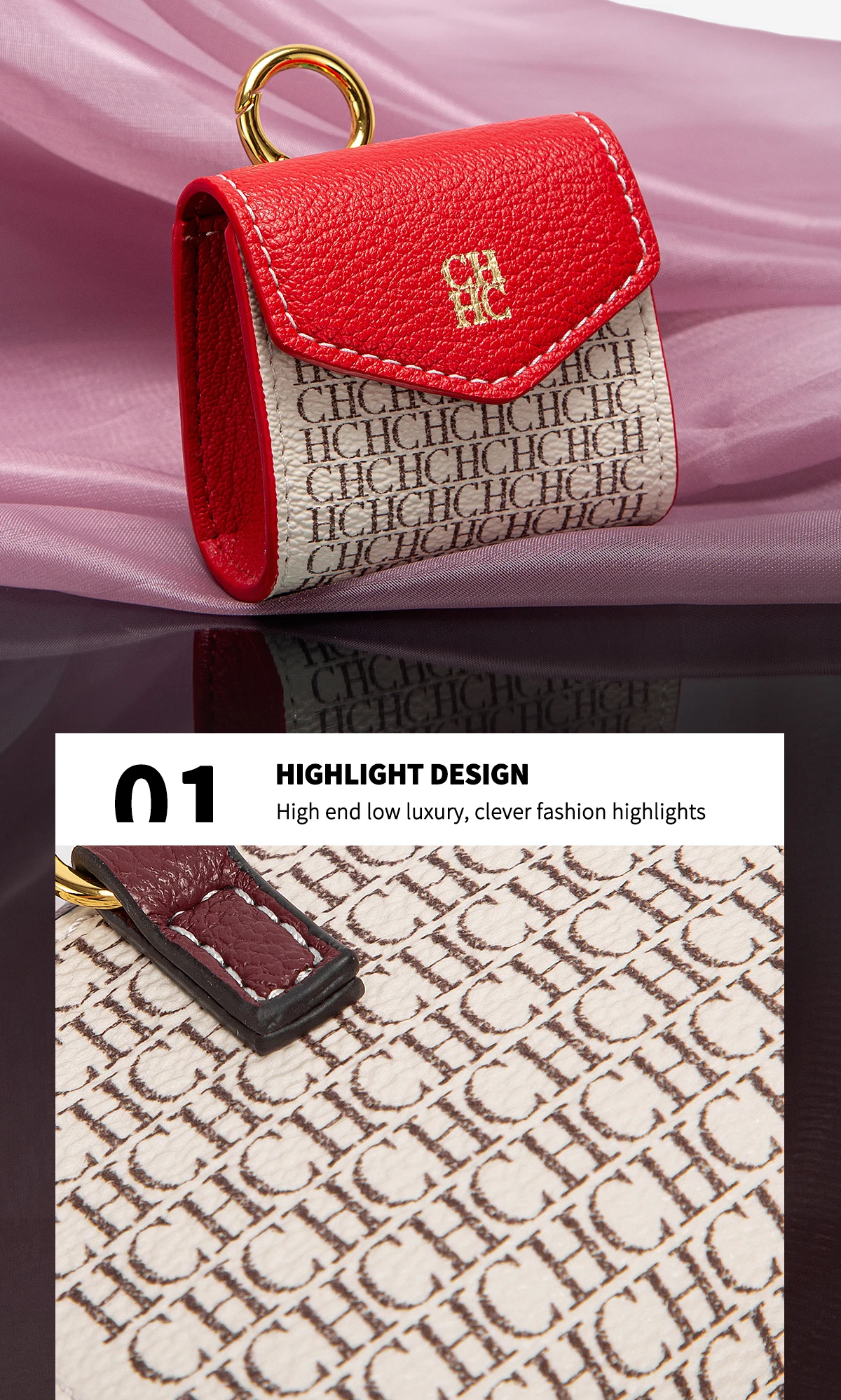 CHCH Key Bag 2025 New Mini Wallet Earphone Bag