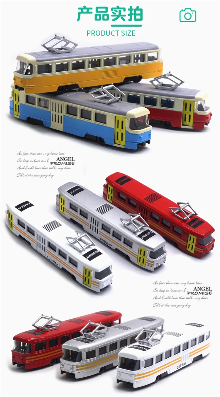 1:90 High Simulation Alloy Tram Model,Simulation Sound and Light Music,Subway Bus Toys,Original Packaging New Products Hot Sale