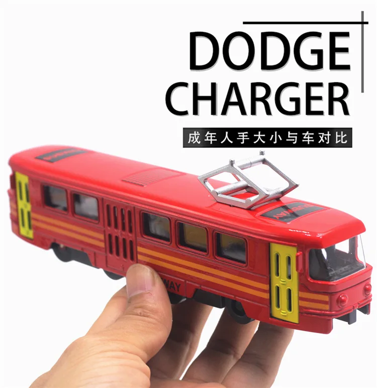 1:90 High Simulation Alloy Tram Model,Simulation Sound and Light Music,Subway Bus Toys,Original Packaging New Products Hot Sale