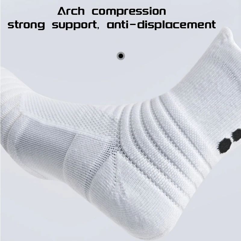 Running Compression Socks for Men Women Anti-Blister Moisture Wicking Athletic Hiking Basketball Socks Cushion Socks