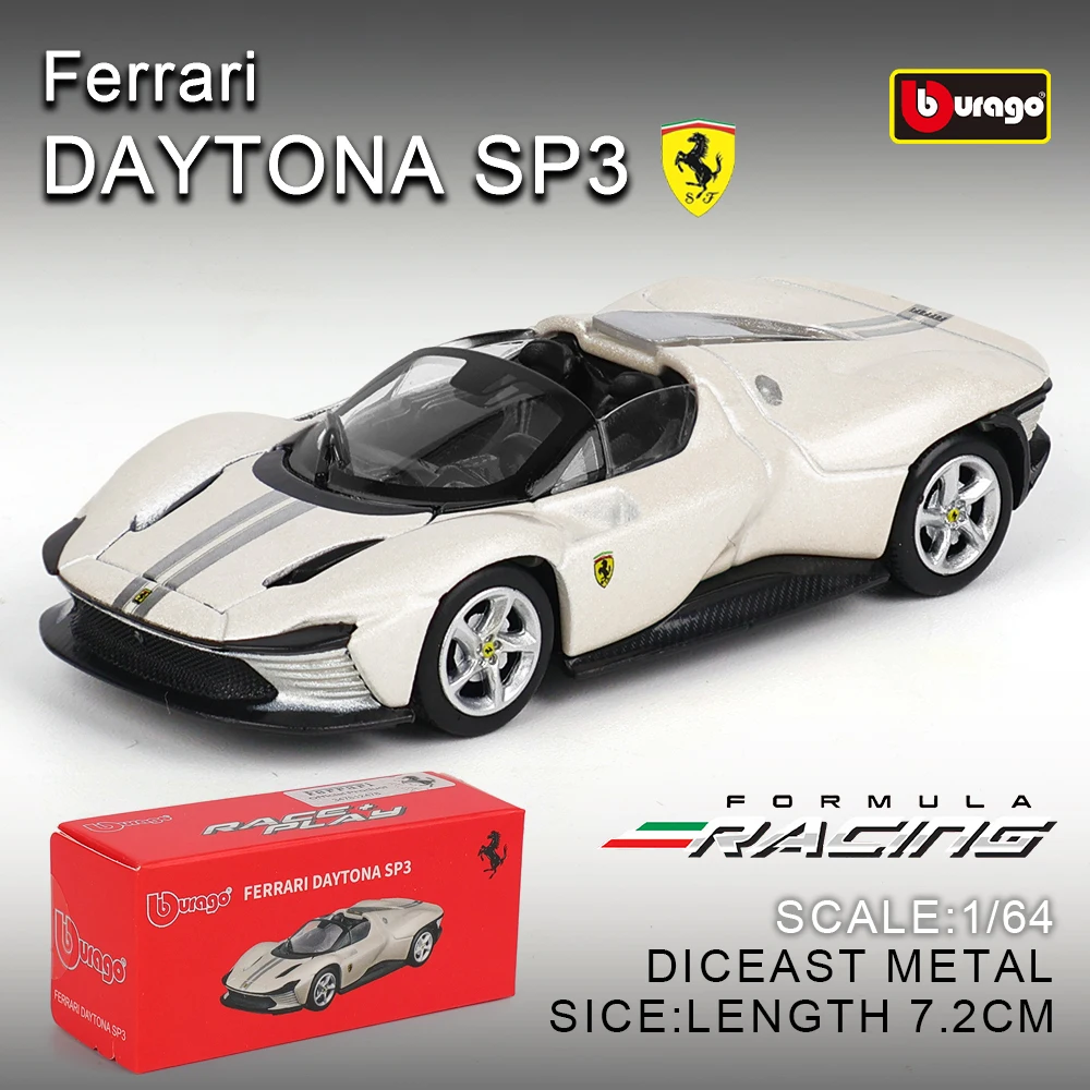 Bburago 1: 64 Ferrari SP3 812 Competitor ENZO F40 F12TDF SF90 458 Collection Series Car Die Casting Model Children's Gift Toy