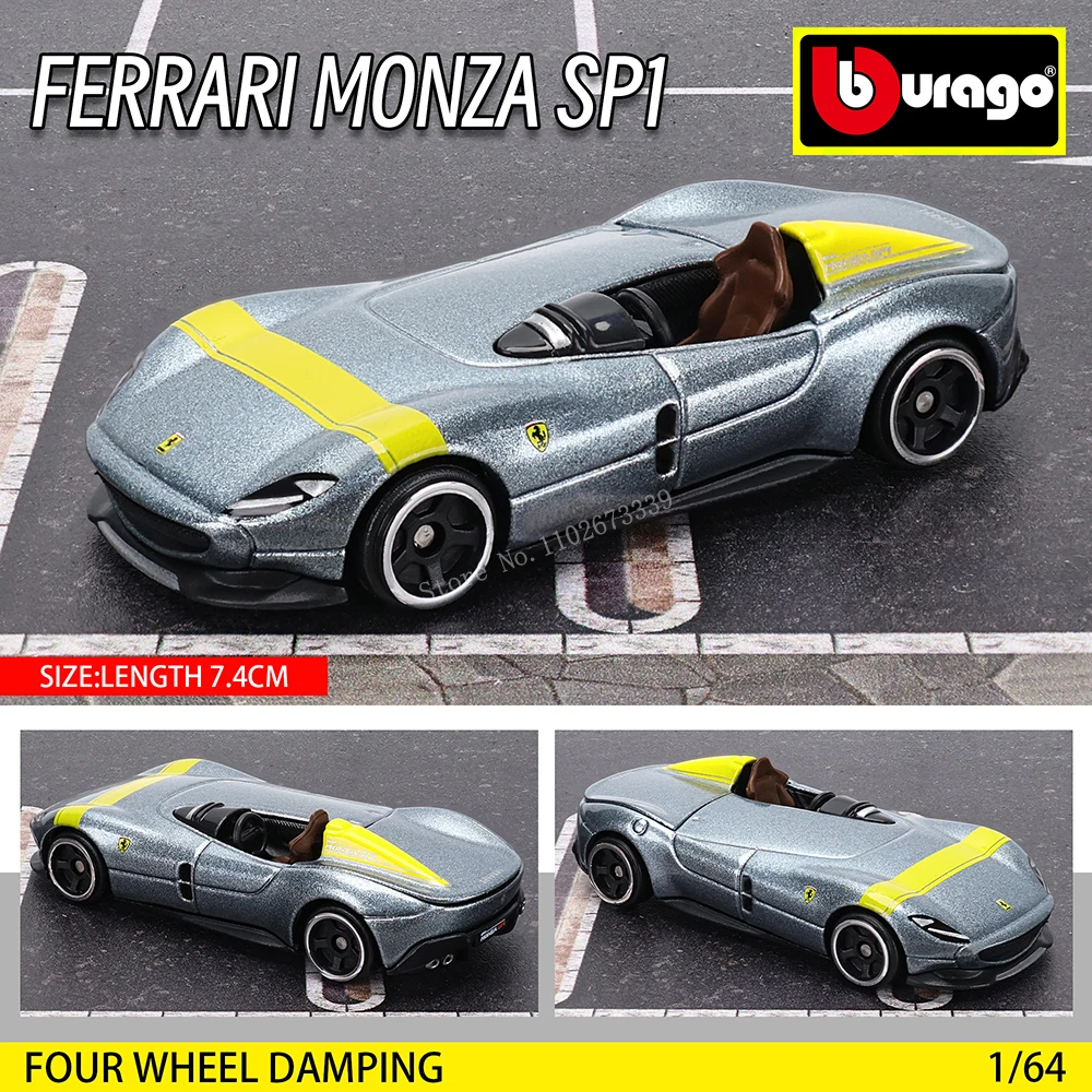Bburago 1: 64 Ferrari SP3 812 Competitor ENZO F40 F12TDF SF90 458 Collection Series Car Die Casting Model Children's Gift Toy