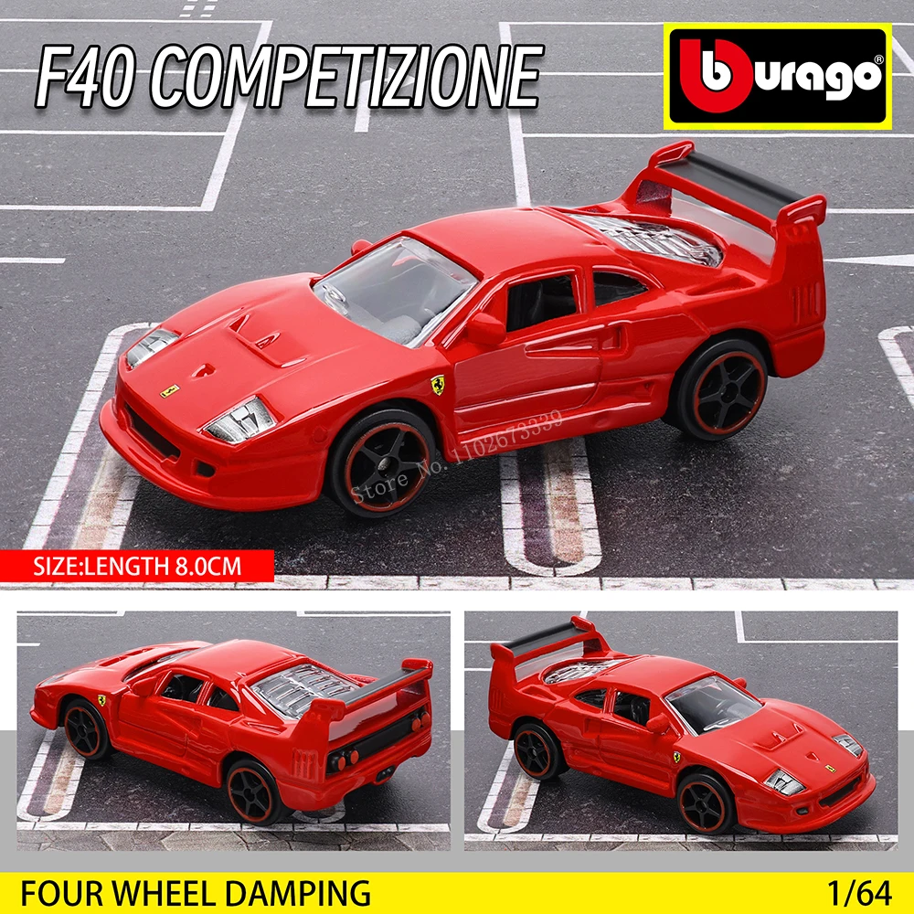 Bburago 1: 64 Ferrari SP3 812 Competitor ENZO F40 F12TDF SF90 458 Collection Series Car Die Casting Model Children's Gift Toy
