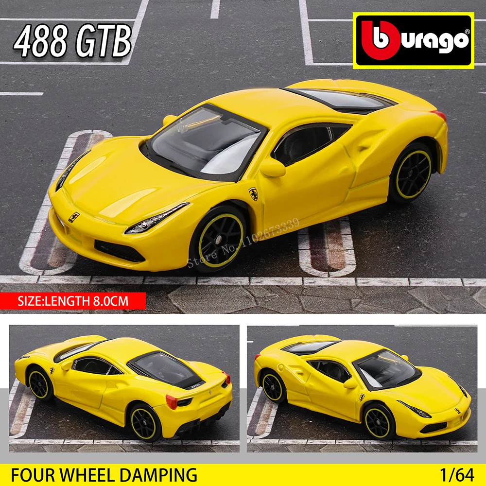 Bburago 1: 64 Ferrari SP3 812 Competitor ENZO F40 F12TDF SF90 458 Collection Series Car Die Casting Model Children's Gift Toy