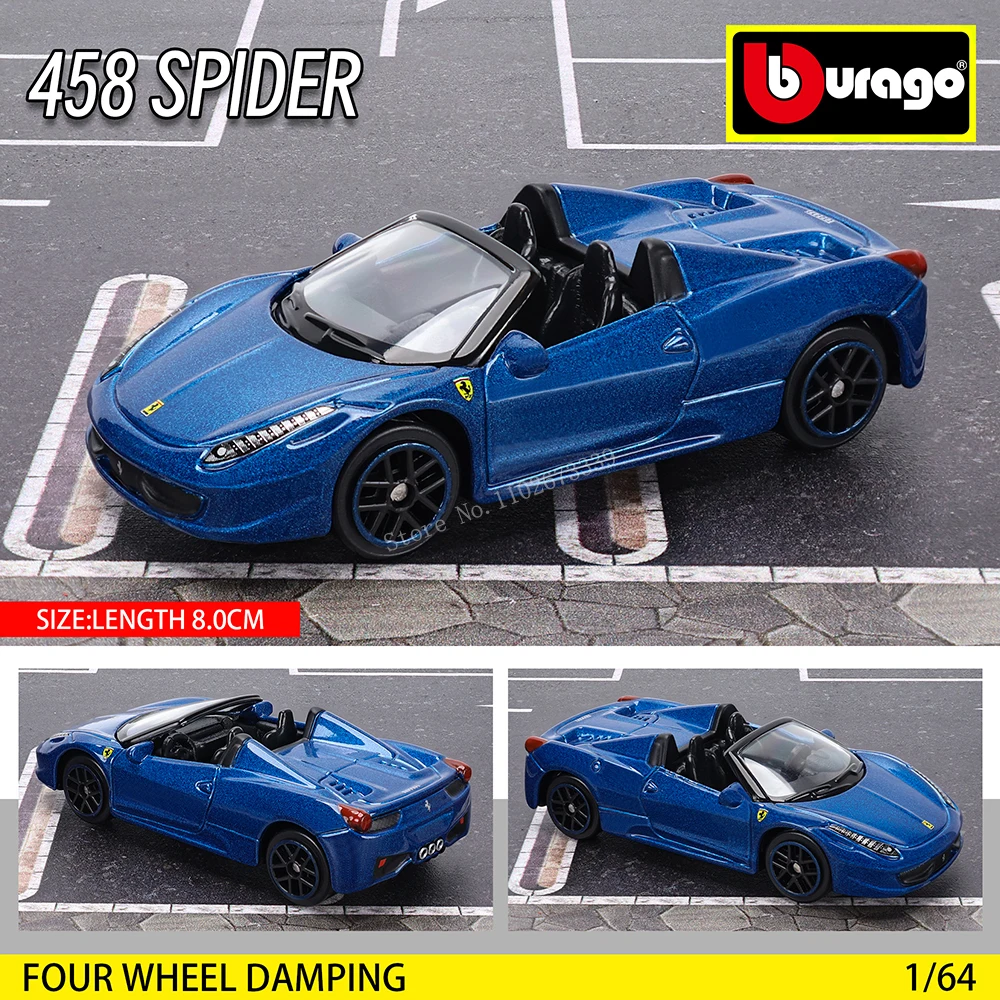 Bburago 1: 64 Ferrari SP3 812 Competitor ENZO F40 F12TDF SF90 458 Collection Series Car Die Casting Model Children's Gift Toy