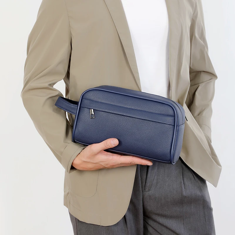 Business Clutches High Quality Soft PU Leather Men's Clutch Bags Fashion Card Pack Phone Coin Purse Birthday Gift for Men