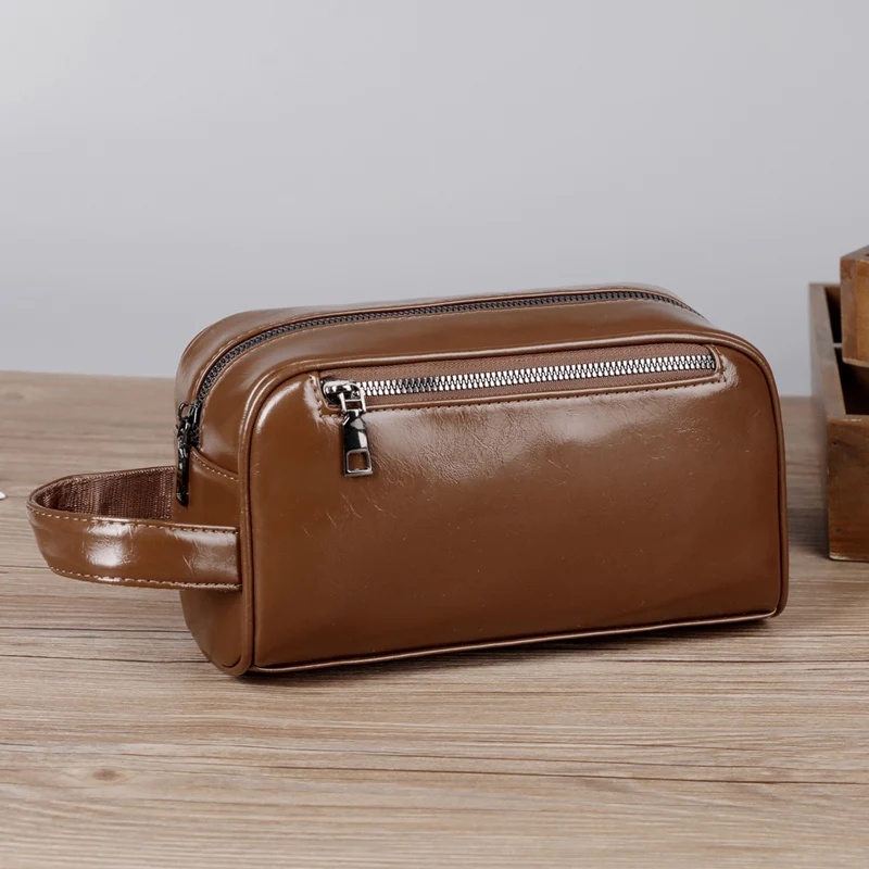 Business Clutches High Quality Soft PU Leather Men's Clutch Bags Fashion Card Pack Phone Coin Purse Birthday Gift for Men