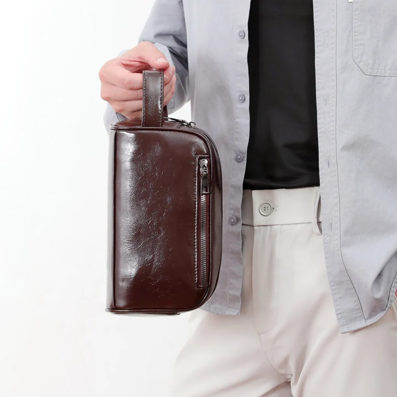 Business Clutches High Quality Soft PU Leather Men's Clutch Bags Fashion Card Pack Phone Coin Purse Birthday Gift for Men