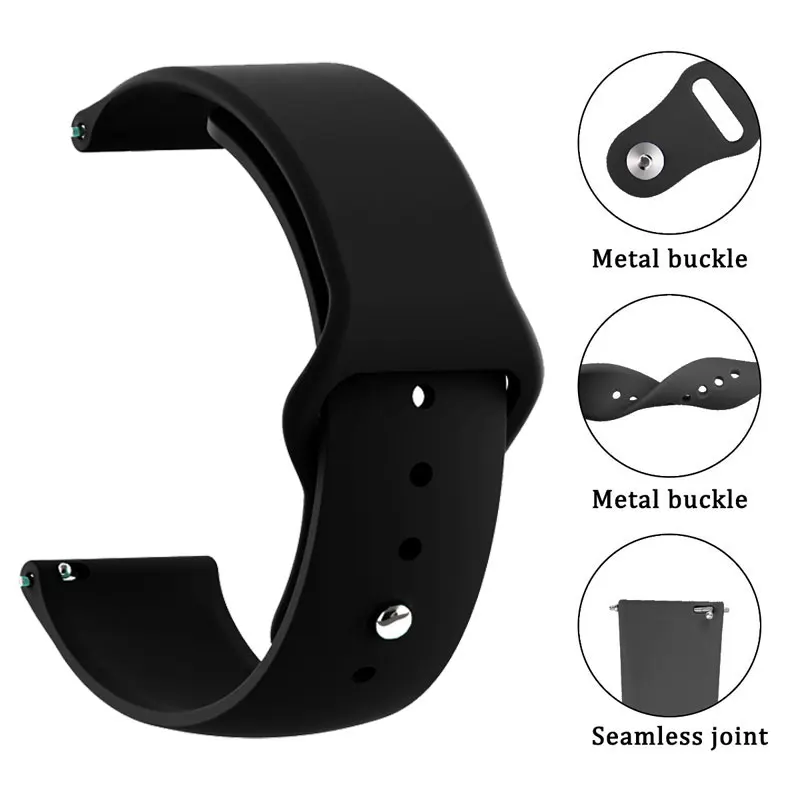 22mm Silicone Strap For Redmi Watch 5 3 Active Lite WristBand Bracelet Sport Band For Redmi Watch 3Active Lite Strap Accessories