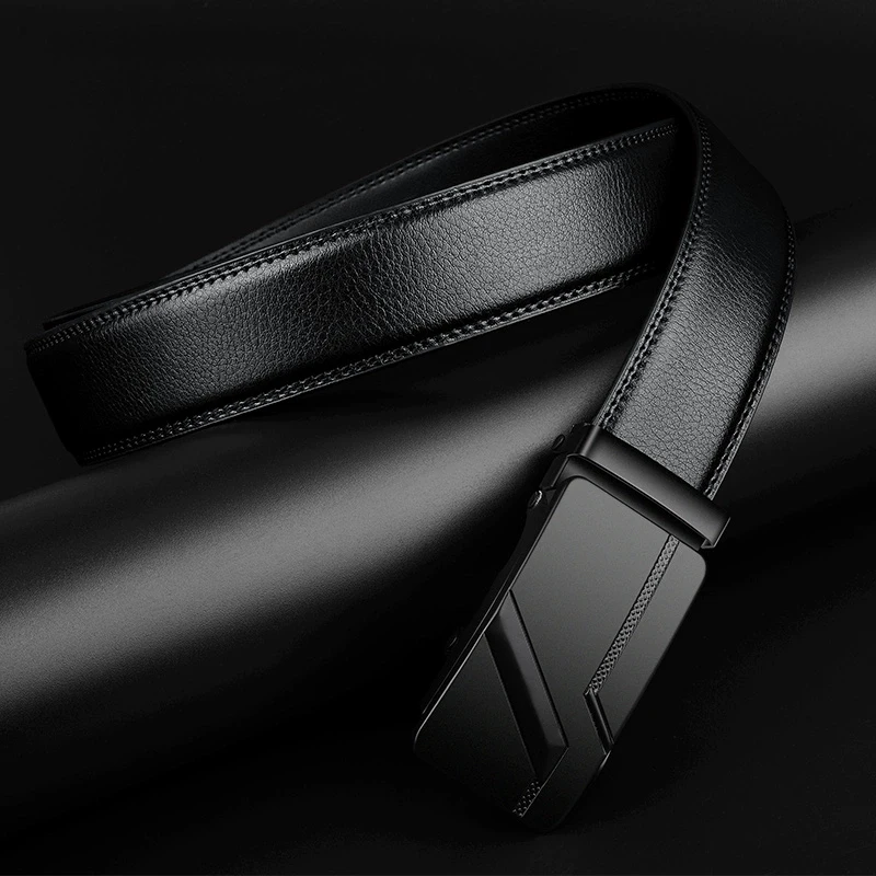 Fashion Business Men's Belt Genuine Luxury Brand Belt Metal Buckle Belt High-Quality PU Leather Soft Belt With Cargo Pants Jeans