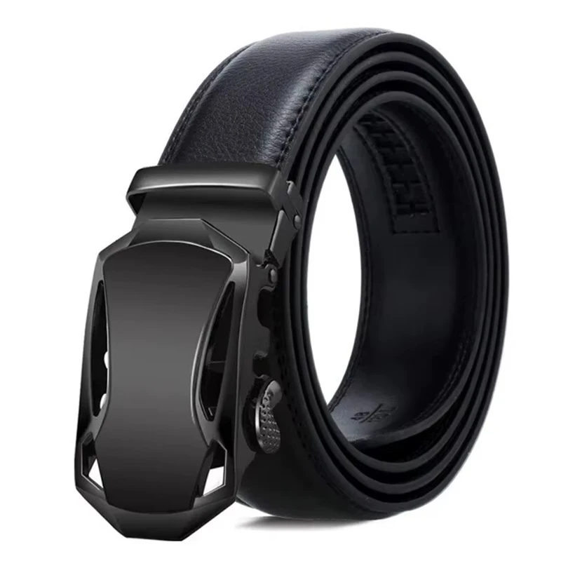 Fashion Business Men's Belt Genuine Luxury Brand Belt Metal Buckle Belt High-Quality PU Leather Soft Belt With Cargo Pants Jeans