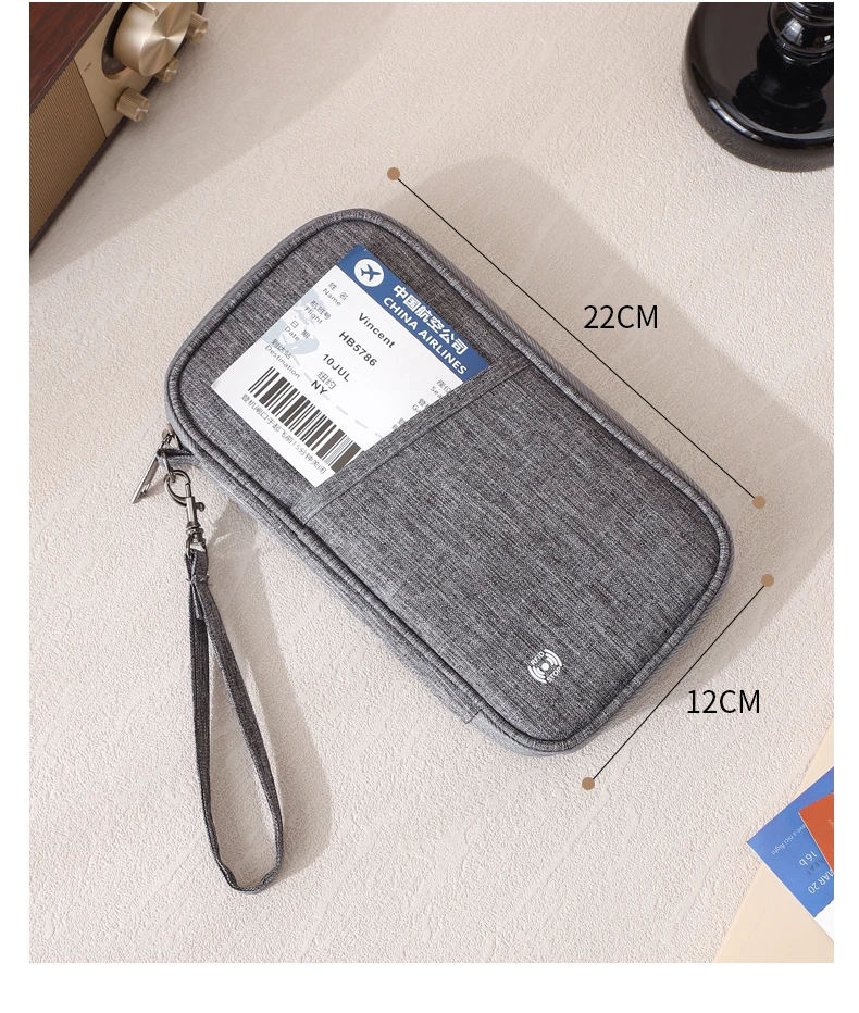 Passport Holder Bag Family Rfid Blocking Passport Wallet Travel Essentials Wallet Travel Document Organizer Credit Cards Case
