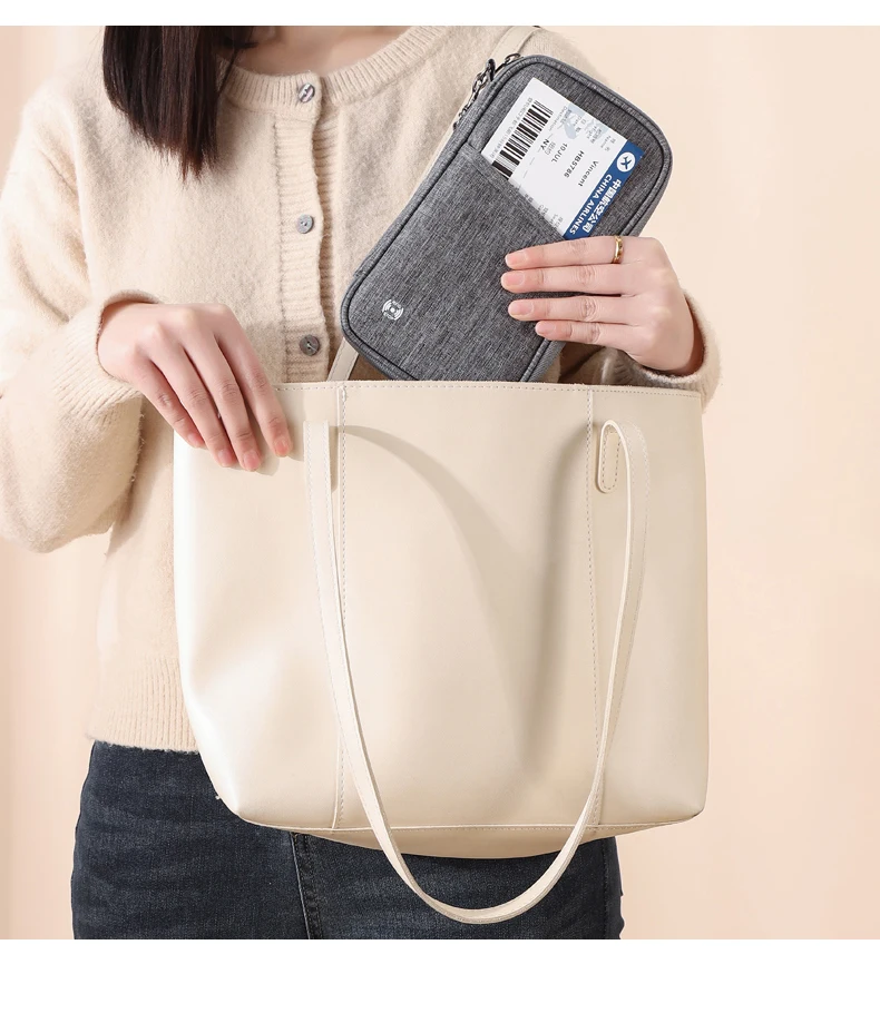 Passport Holder Bag Family Rfid Blocking Passport Wallet Travel Essentials Wallet Travel Document Organizer Credit Cards Case