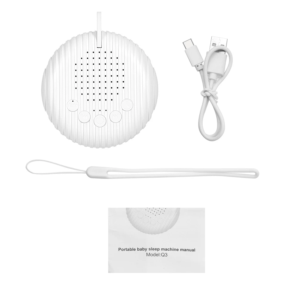 White Noise Machine 10/12 Sounds USB Rechargeable Portable Sleep Machine for Baby Adult Elder Timer Volume Sleeping & Relaxation