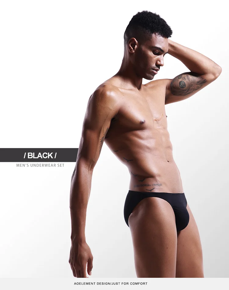 Men's briefs Men's briefs U convex Modal thin stretch sexy low waist tight narrow bottom pants