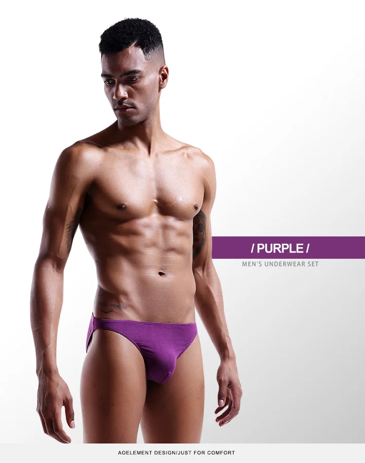Men's briefs Men's briefs U convex Modal thin stretch sexy low waist tight narrow bottom pants