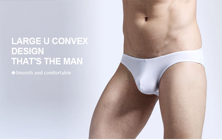 Men's briefs Men's briefs U convex Modal thin stretch sexy low waist tight narrow bottom pants