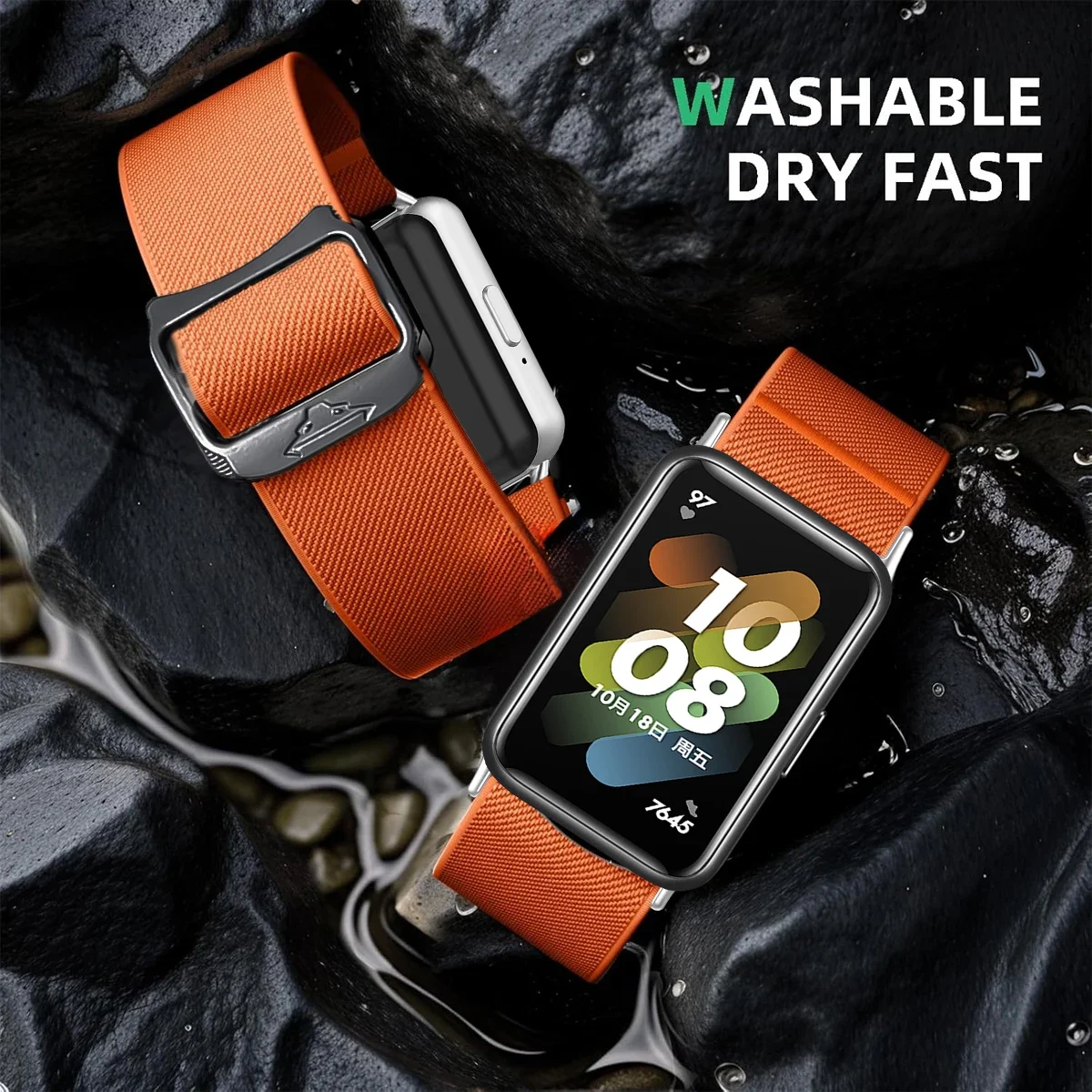 Nylon Loop Strap for Samsung Galaxy Fit 3 Adjustable Elastic Bracelet Watchband for Samsung Galaxy Fit 3 Band Correa Accessories