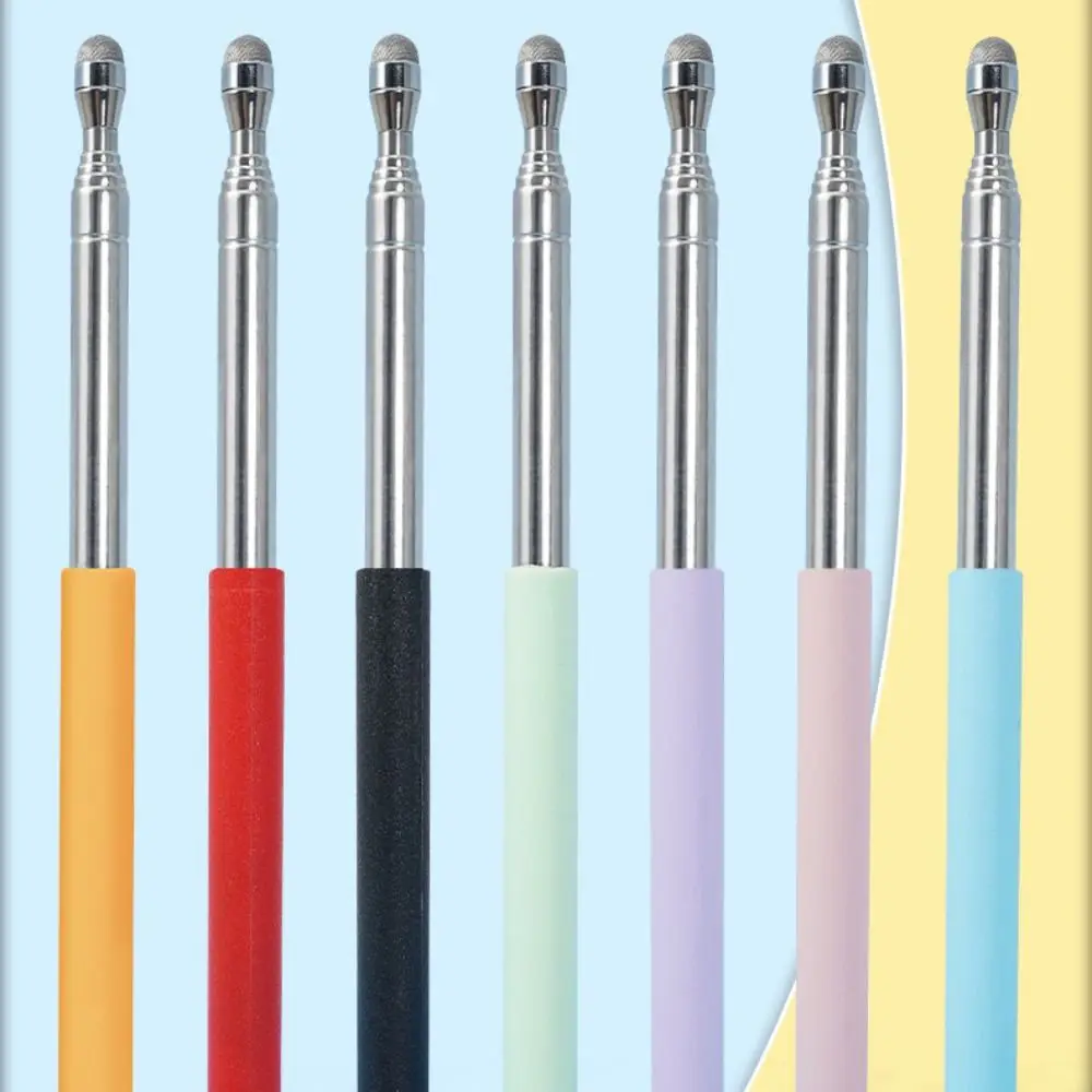 High Quality Stainless Steel Touch Screen Pen 68MM Telescopic Rod Teaching Pointer Reading Sticks Teaching Tools