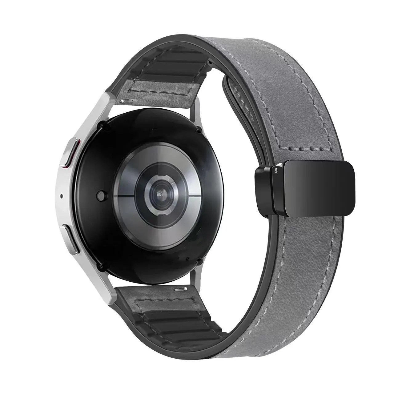 Leather Silicone Strap For Xiaomi Watch S4 S3 S2 S1 Pro Active 20mm 22mm Sport Silicone Magnetic Band For MI Watch Color 2