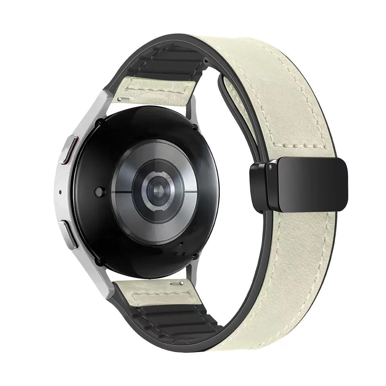 Leather Silicone Strap For Xiaomi Watch S4 S3 S2 S1 Pro Active 20mm 22mm Sport Silicone Magnetic Band For MI Watch Color 2