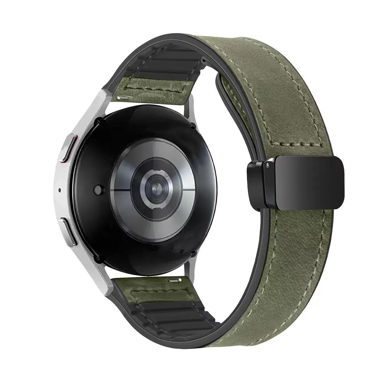 Leather Silicone Strap For Xiaomi Watch S4 S3 S2 S1 Pro Active 20mm 22mm Sport Silicone Magnetic Band For MI Watch Color 2