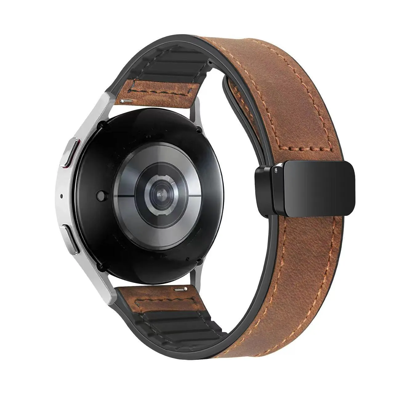 Leather Silicone Strap For Xiaomi Watch S4 S3 S2 S1 Pro Active 20mm 22mm Sport Silicone Magnetic Band For MI Watch Color 2