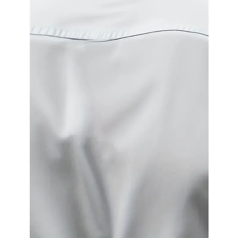 2025 Men's Shirt Brand New Solid Color Long Sleeve Smart Casual Four Season Elastic Male Business Shirts