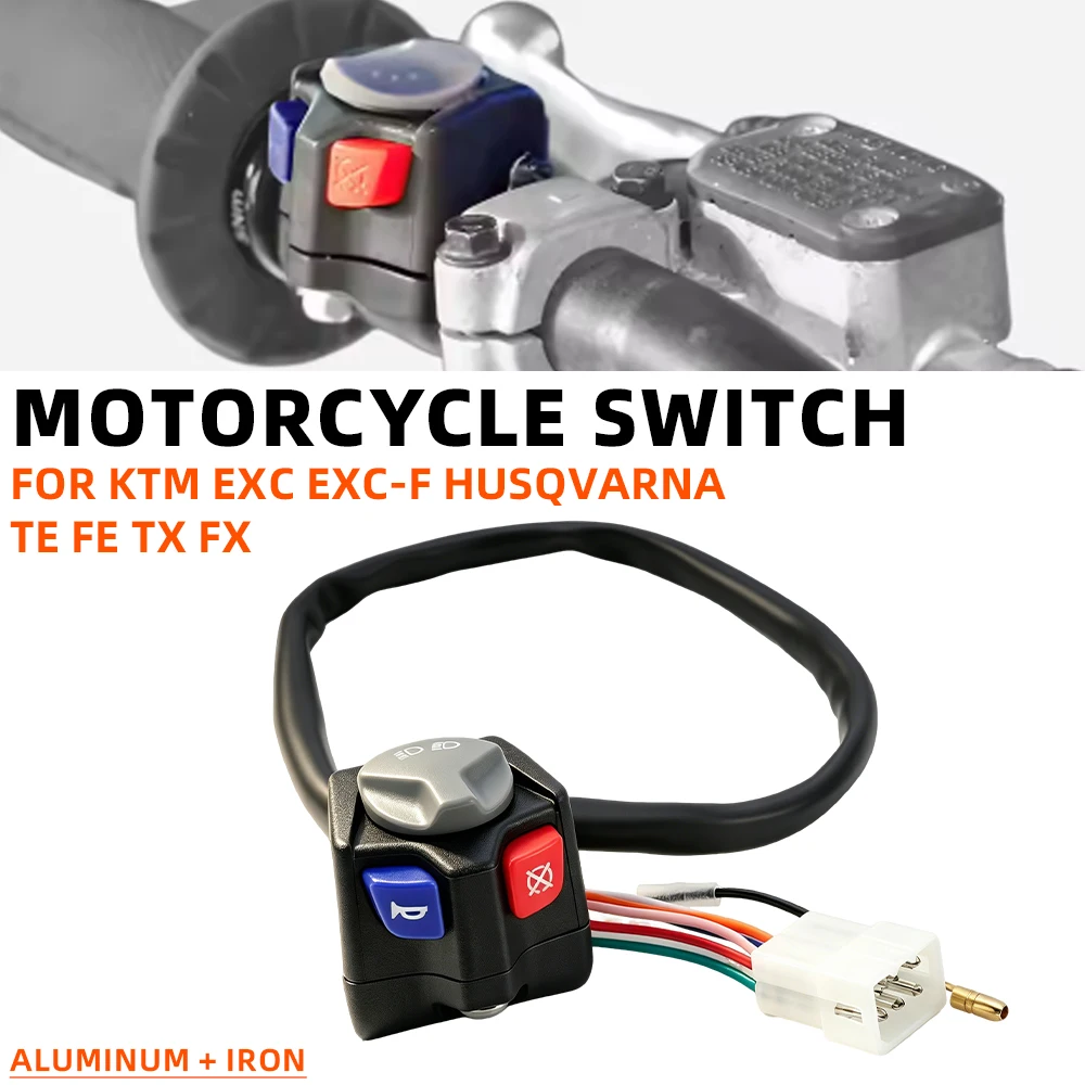 Motorcycle Headlight Horn Kill Switch For KTM EXC XCW EXCF TPI 125 150 200 250 350 450 500 525 530 For Husqvarna TE FE TX