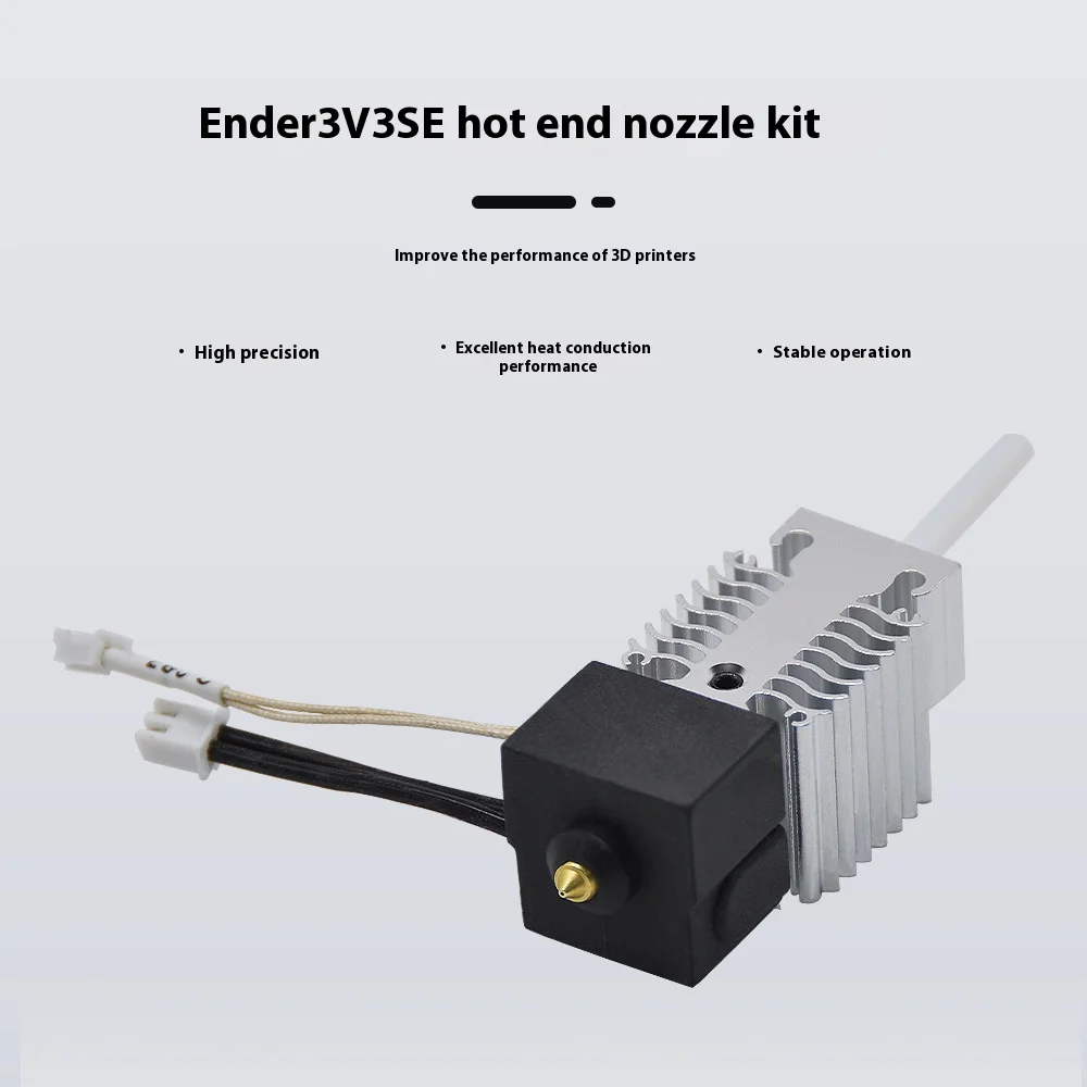 Creality Ender 3 V3 SE Hotend Nozzle Kit Efficient Heating Cooling Dissipate Heat Stainless Steel Throat 3D Printer Accessories