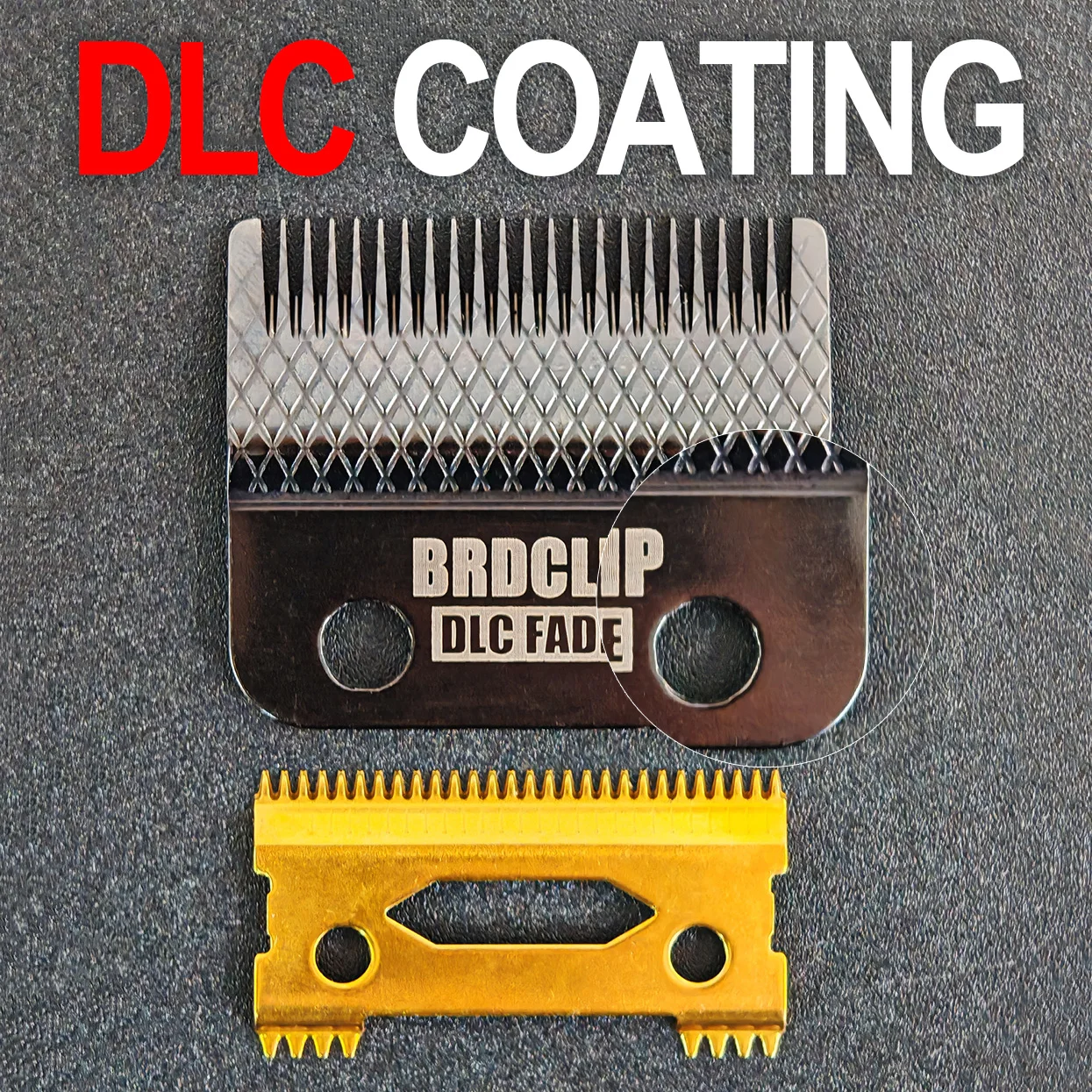 BRDCLIP 808E Scalelike DLC FADE Original Blade Hair Clipper Replaceable Cutter Head for 2020C Madeshow M10 M5 All Steel Blade