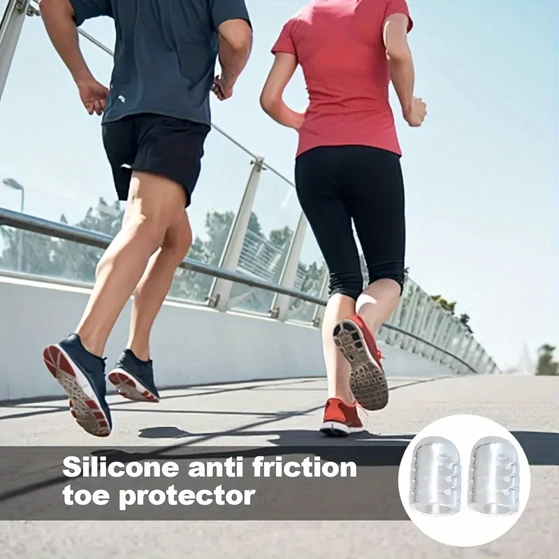 20Pcs silicone toe protector breathable gel toe cap men and women tasteless toe cover small toe anti friction toe tube