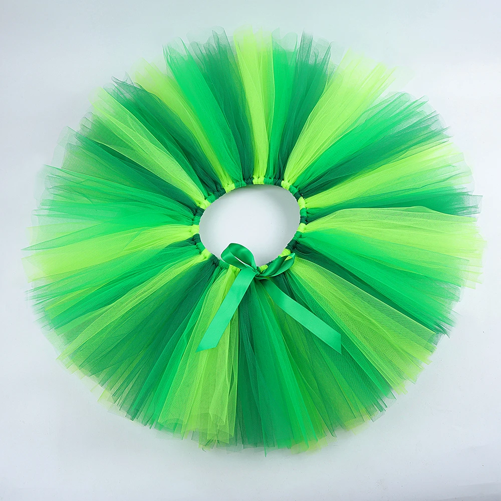 Baby Girls Green Alligator Tutu Skirt Outfit for Kids Dinosaur Halloween Costumes Children Gator Fluffy Ballet Tutus Disguise