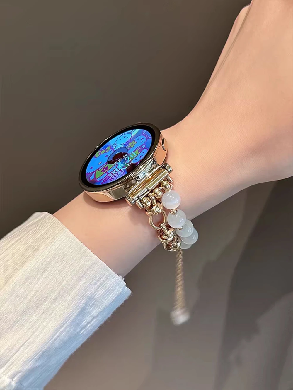 18mm 20mm 22mm Small Fragrance Chain Strap Suitable for Samsung Galaxy Watch 7 FE 5 Pro 4 6 44mm 40mm Bracelet Correa Metal