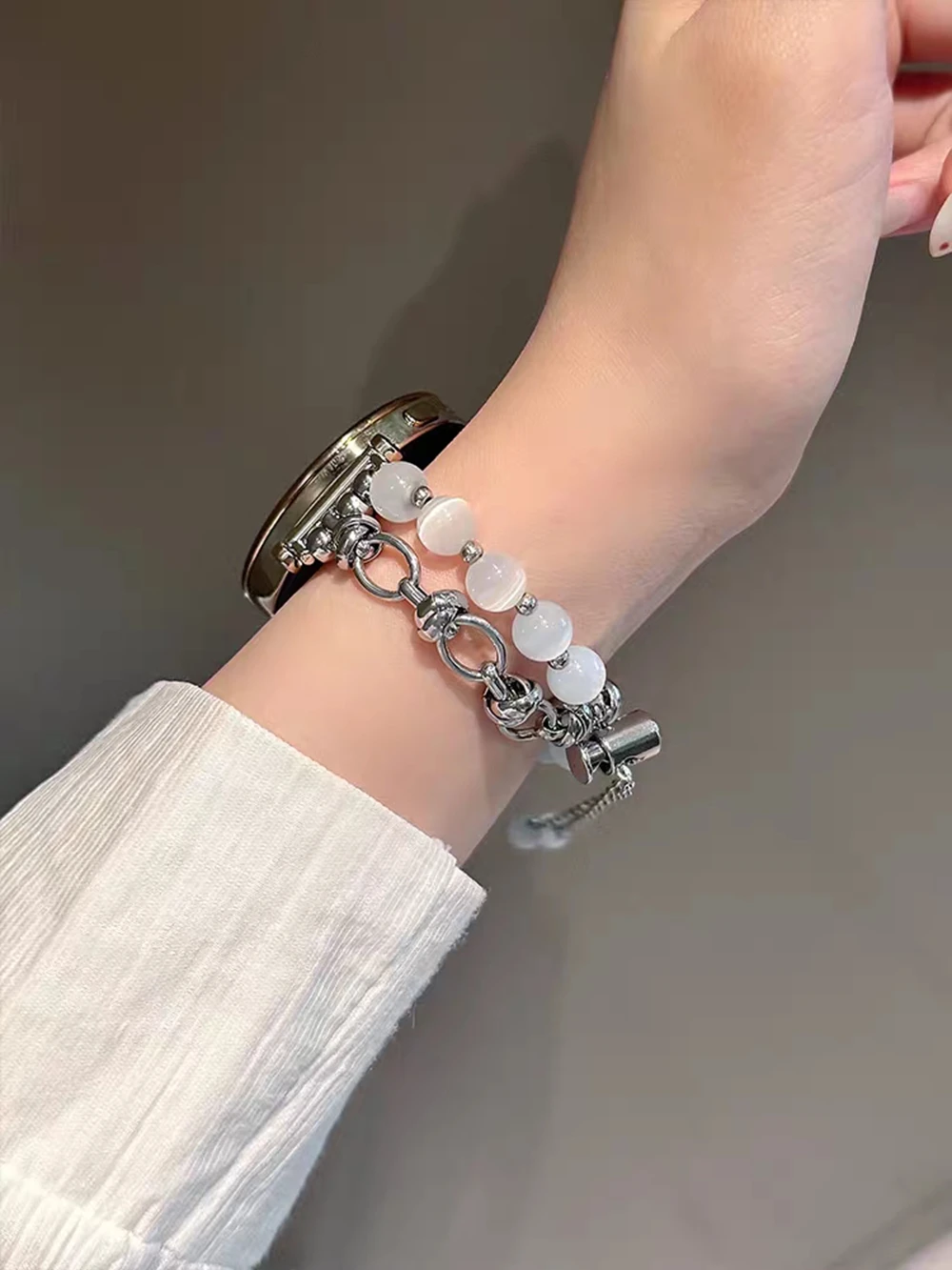 18mm 20mm 22mm Small Fragrance Chain Strap Suitable for Samsung Galaxy Watch 7 FE 5 Pro 4 6 44mm 40mm Bracelet Correa Metal