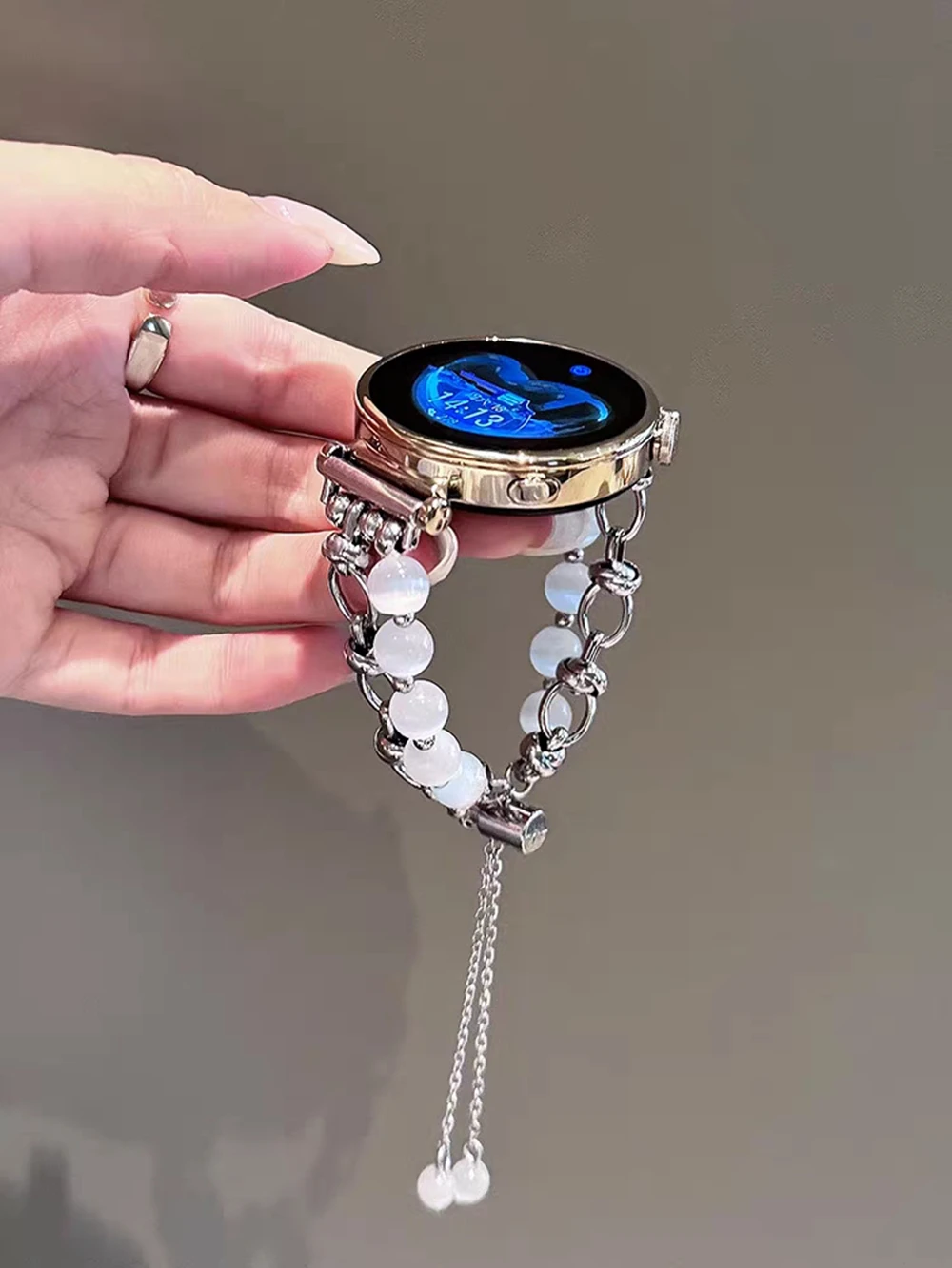 18mm 20mm 22mm Small Fragrance Chain Strap Suitable for Samsung Galaxy Watch 7 FE 5 Pro 4 6 44mm 40mm Bracelet Correa Metal