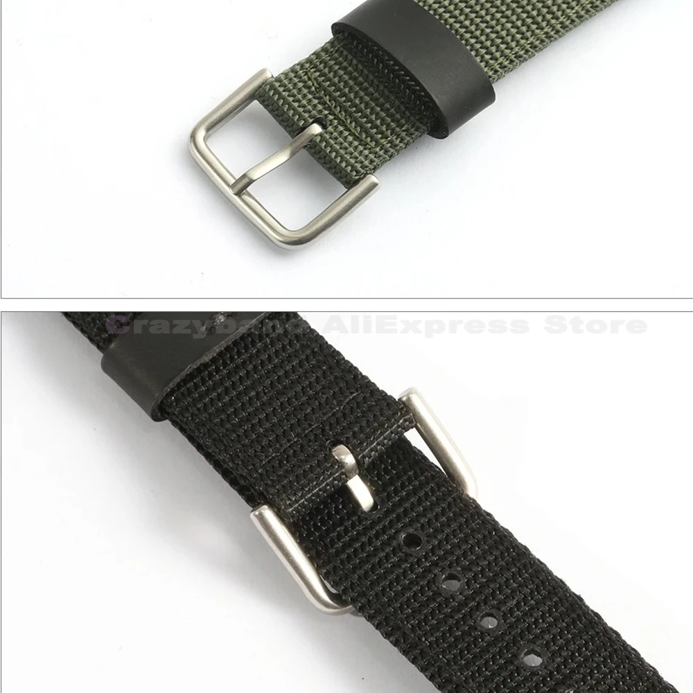 Nylon Leather Strap for CASIO AE1000W AE1200 PRG-270 AQ-S810 W-735H AEQ-110W SGW300/400 MRW-200H Men's Watchband Accessorie 18mm
