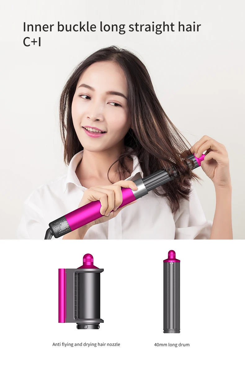 SenCiciMen X9 Multi Hair Styler Curling Iron Hair Hot Air Brush Curling Barrel Hair Dryer Salon Professional Curly Hair Styler