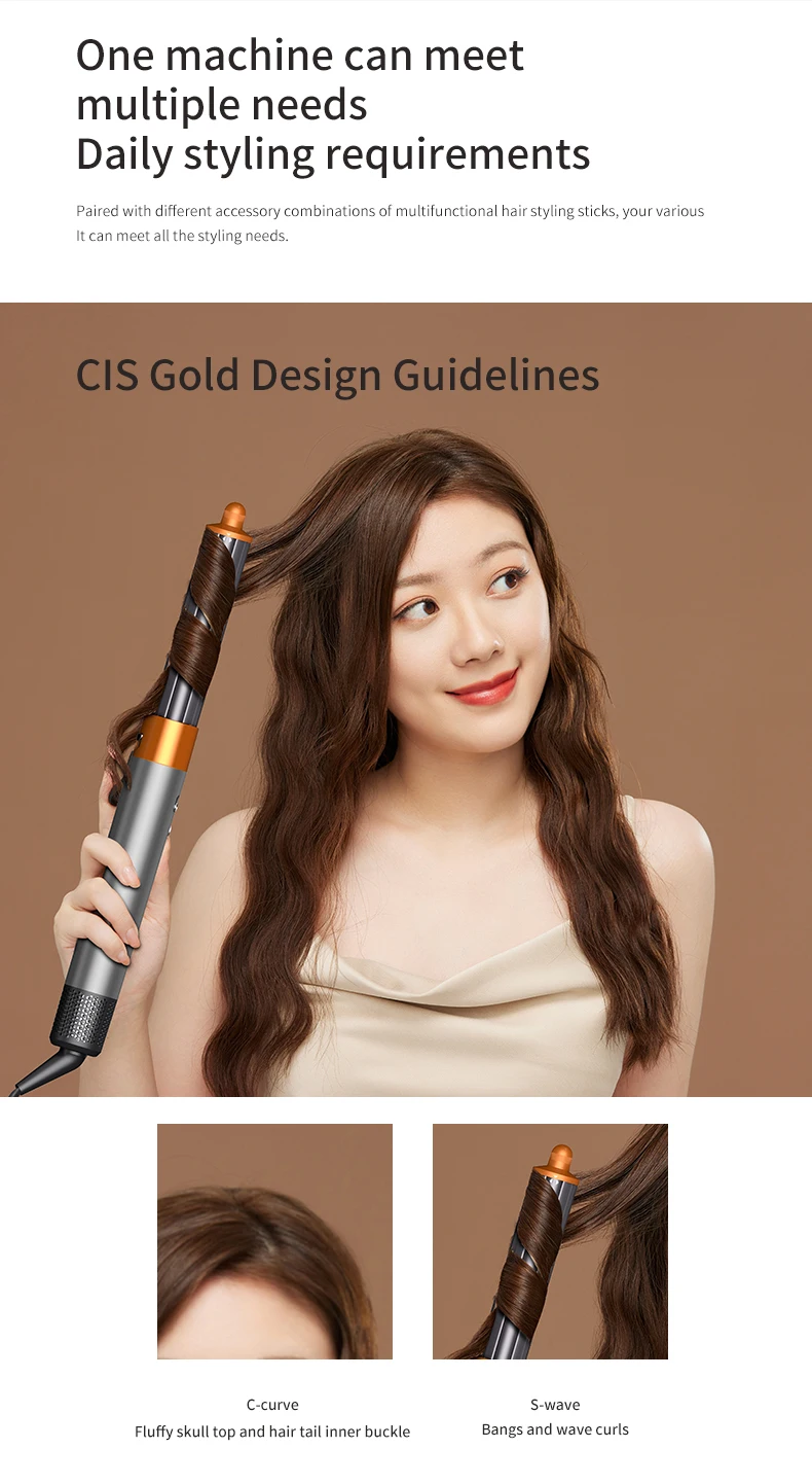 SenCiciMen X9 Multi Hair Styler Curling Iron Hair Hot Air Brush Curling Barrel Hair Dryer Salon Professional Curly Hair Styler